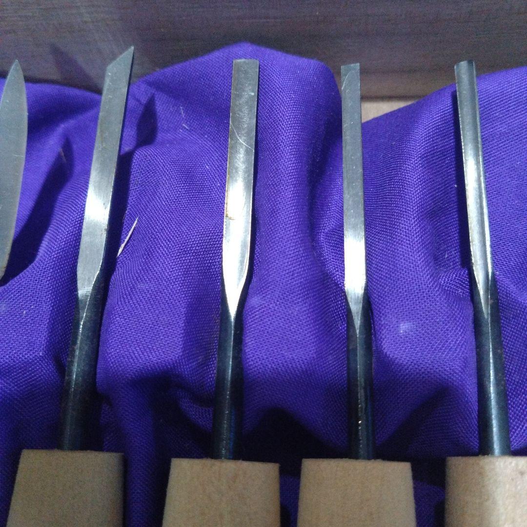 彫清　拓　 彫刻小道具　10本組　#彫刻刀　# 小道具　#突き鑿　#大工道具