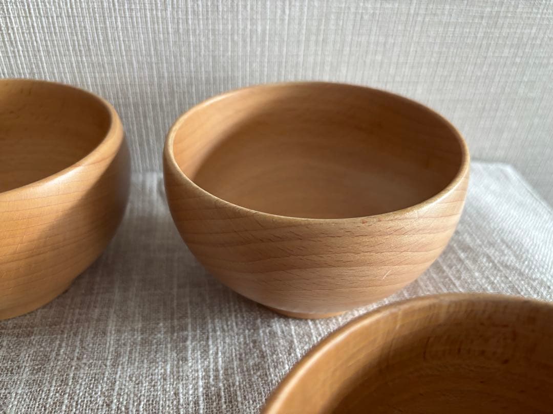 めいぼく椀 薗部産業 (中) 橅　4個