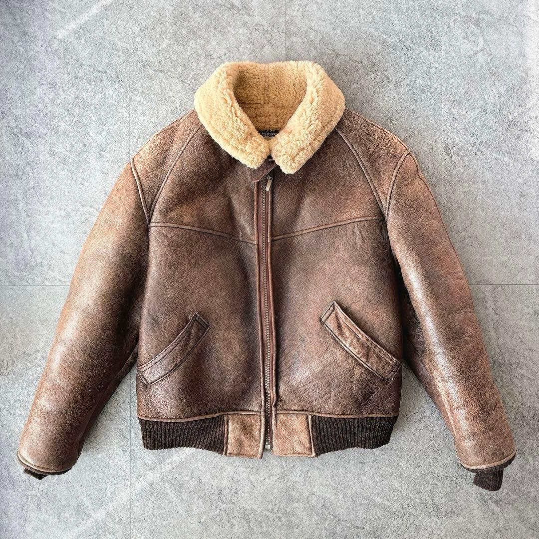 AVIREX B-6 フライトジャケット 40 USA製 ムートン 90s