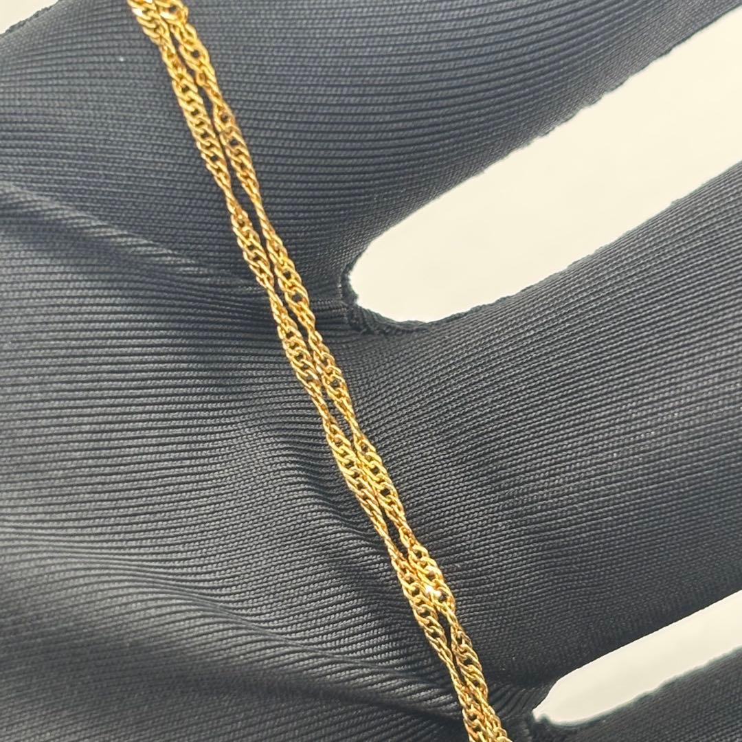 限定価格⭐️K18　0.5g　スクリュー　18㎝　ブレスレット　YG　レディース