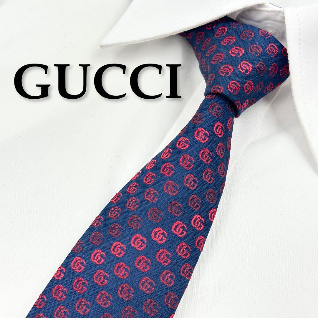 【極美品】 GUCCI グッチ ネクタイ ハイブランド GG スプリーム