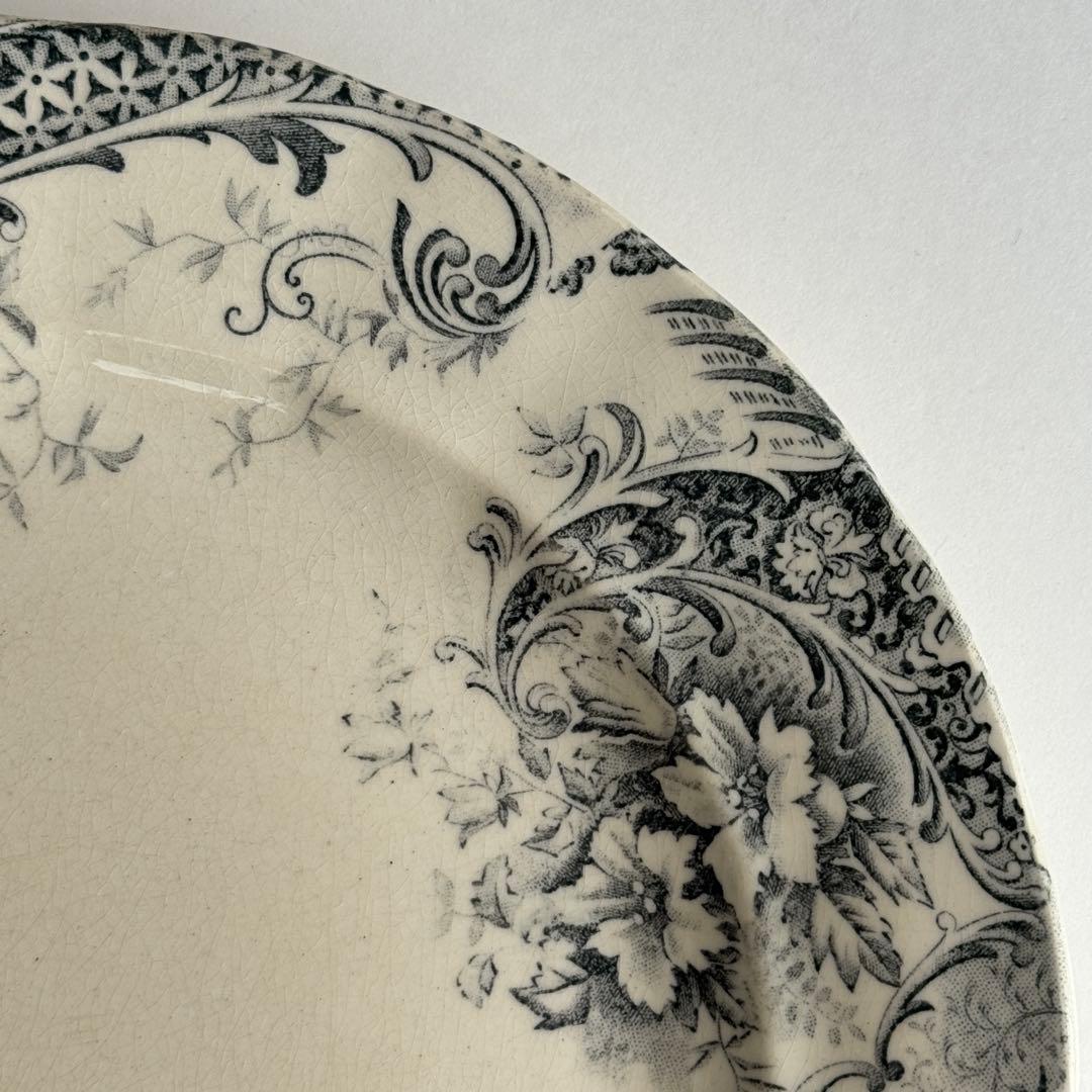 フランスアンティーク　ショワジールロウ　ETRETAT ディナープレート　2枚