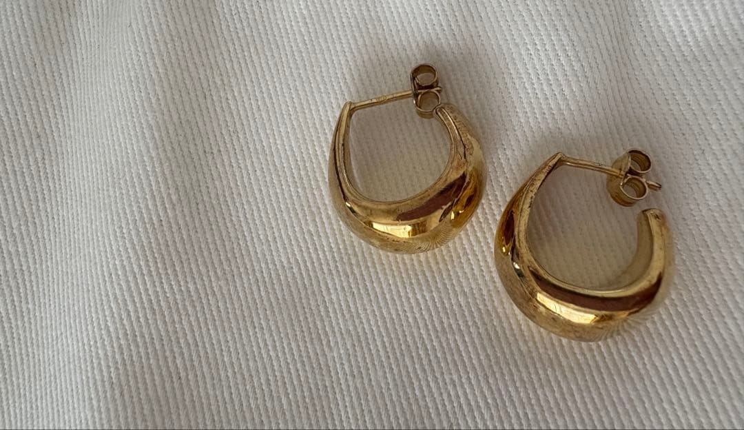 LEMAIRE ゴールド DROPピアス　両耳用