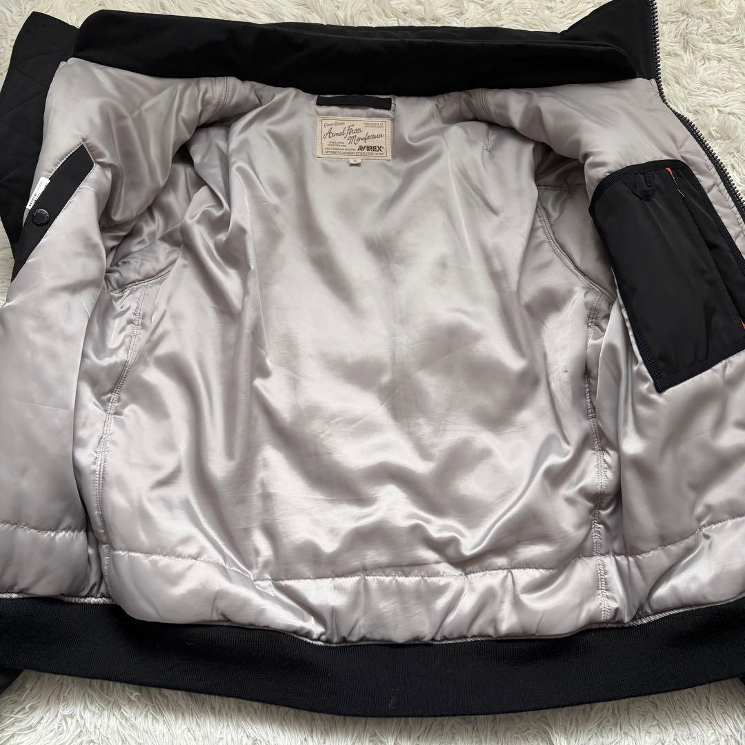 XL 美品 AVIREX フライトジャケット MA-1 GT-10 ブラック