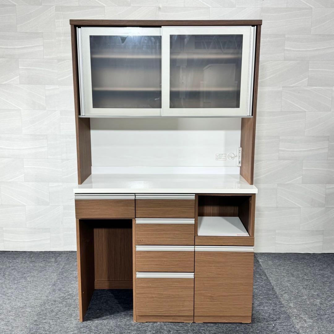 ニトリ 食器棚 リガーレ 120cm キッチンボード シンプル 家具d5341