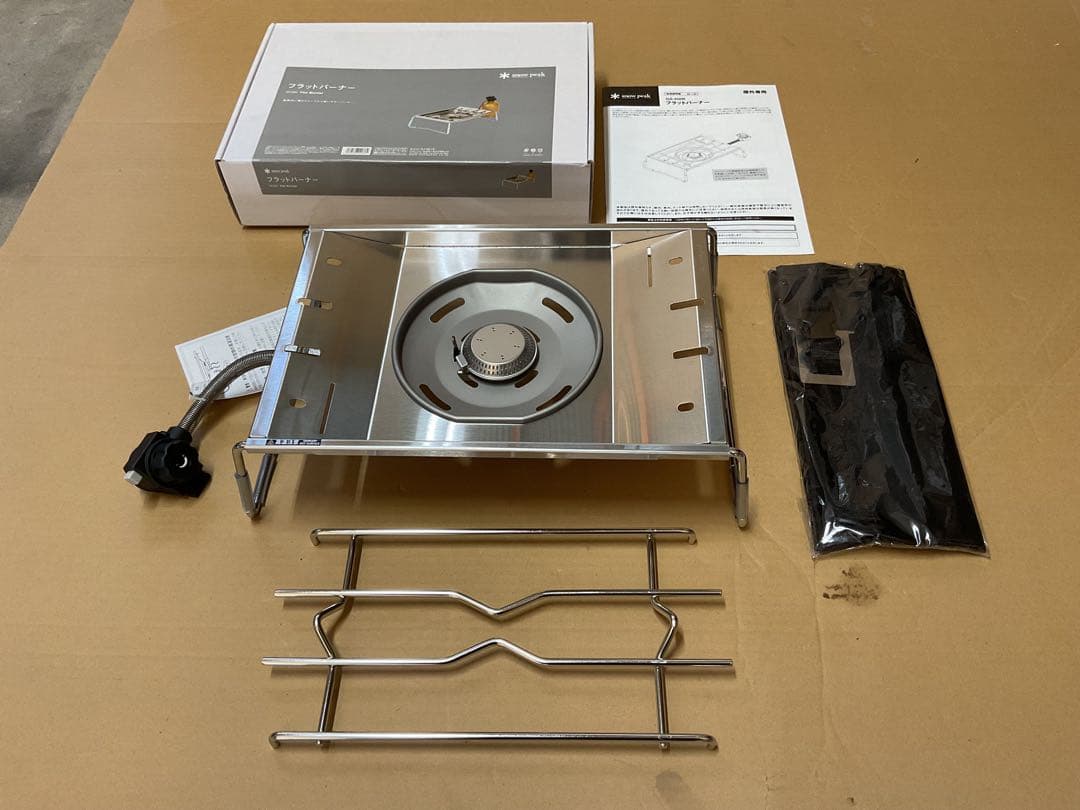  peak フラットバーナー新品未使用未点火・出品の為初めて開封しました