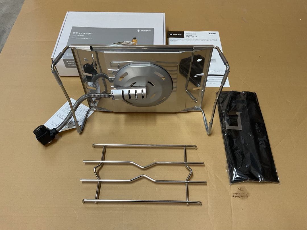  peak フラットバーナー新品未使用未点火・出品の為初めて開封しました