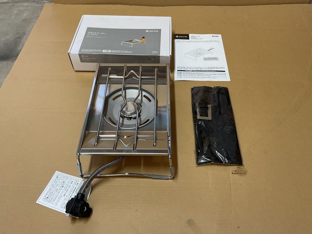  peak フラットバーナー新品未使用未点火・出品の為初めて開封しました