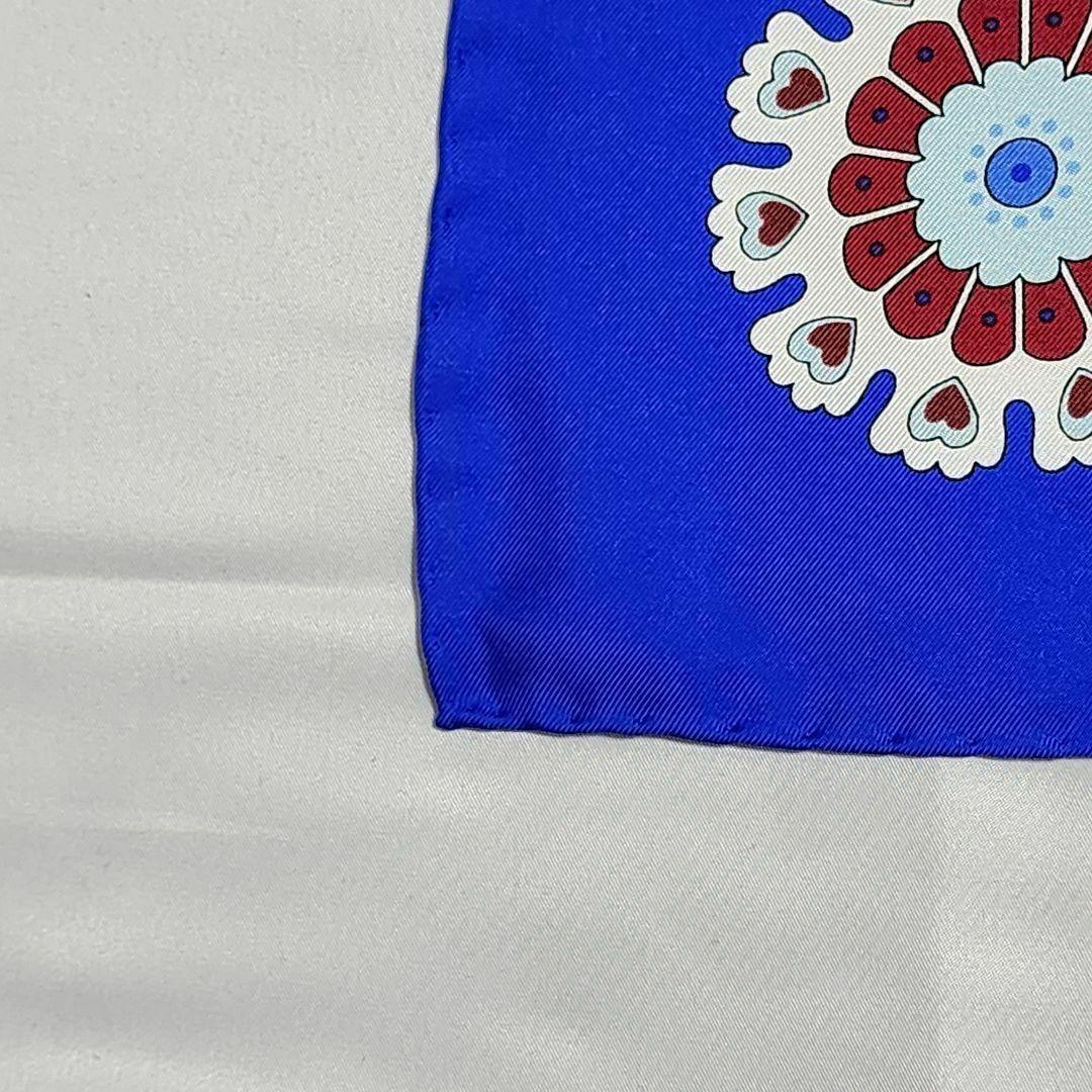 希少・極美品 E.MARINELLA マリネッラ スカーフ 大判 花 アラベスク