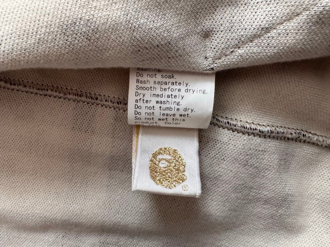 APE エイプ パーカー チェック キムタク M BAPE レア ブラウン 茶