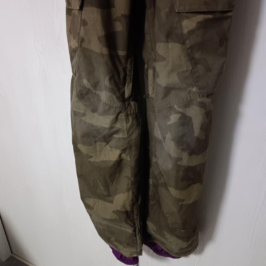 バートン　ウェア　L　黒　ビブパンツ　セット　上下　スノボー　迷彩