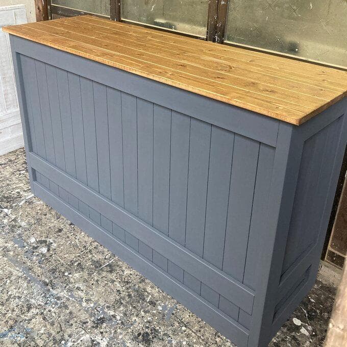 受注製作★グレー☆レジカウンターテーブル【1500】カントリー家具