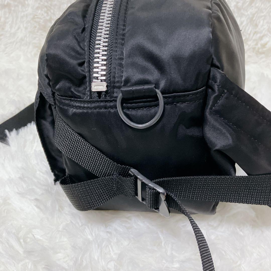 美品 PORTER ポーター タンカー ボディバッグ ウエストバッグ ブラック