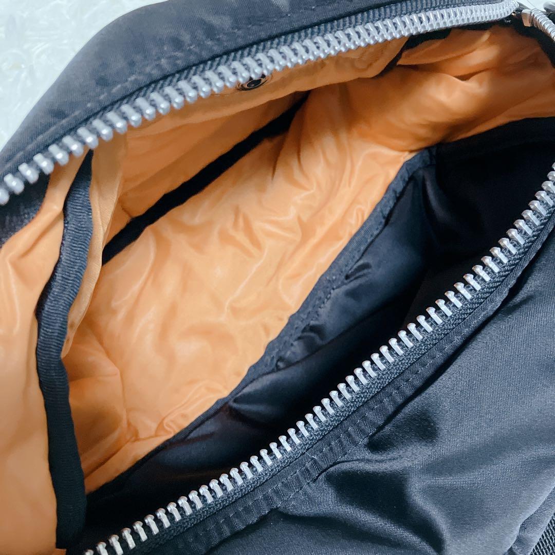 美品 PORTER ポーター タンカー ボディバッグ ウエストバッグ ブラック