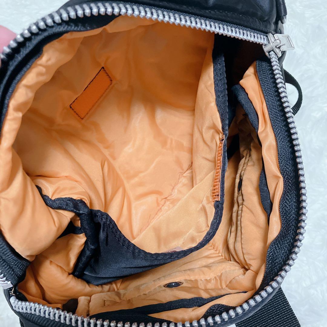 美品 PORTER ポーター タンカー ボディバッグ ウエストバッグ ブラック