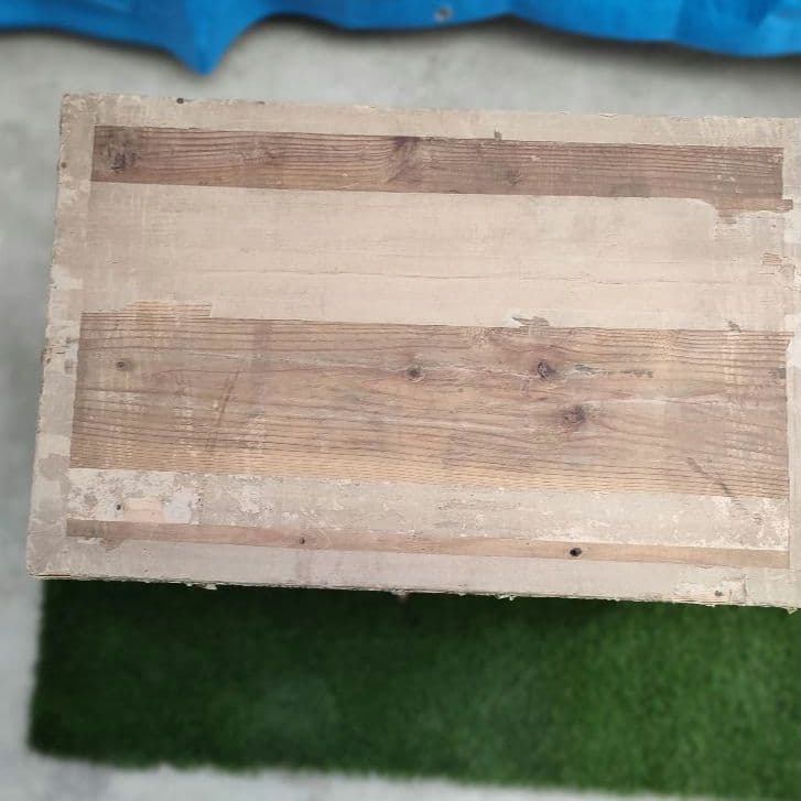 宇治茶 柄 衣装ケース　収納ケースケース　木　ステンレス　大きめ