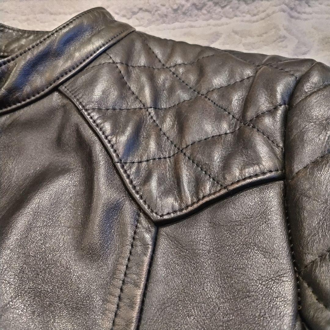 Ｒｏｅｎブラック シングルライダースジャケット ディアスキン