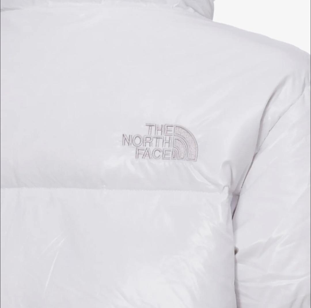 【韓国限定】ノースフェイス ショートダウン グロッシー ジャケット 白 M