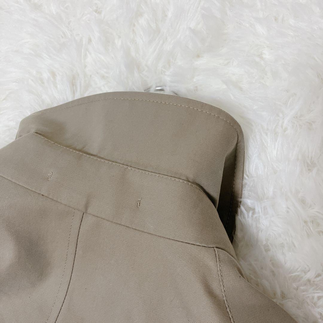 Aquascutum ステンカラーコート ベージュ ハウスチェック イギリス製