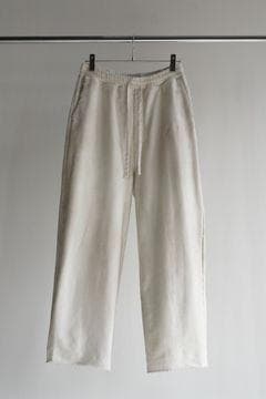パンツ ANCELLM DYED SWEAT PANTS WHITE