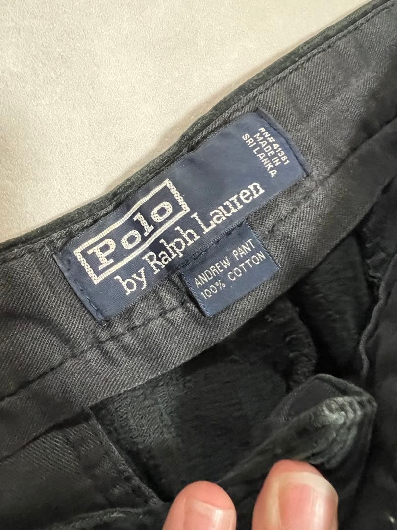 Polo by Ralph Lauren 90s ブラックコーデュロイパンツ