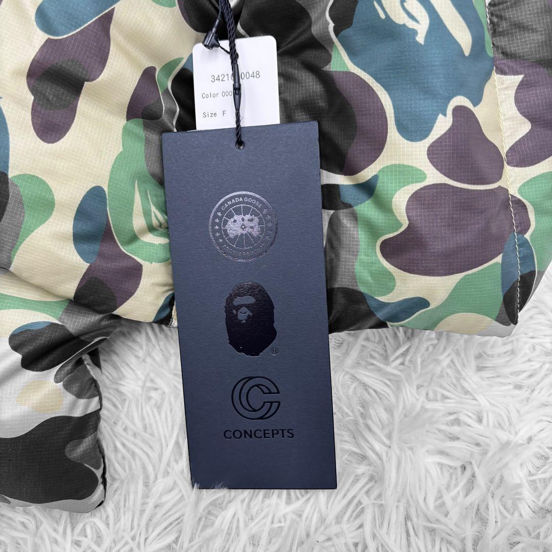 【未使用✨】カナダグース　迷彩　ダウンマフラー　Bapeコラボ