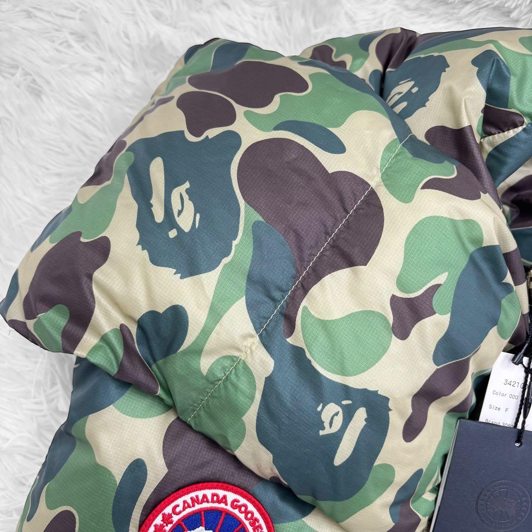 【未使用✨】カナダグース　迷彩　ダウンマフラー　Bapeコラボ
