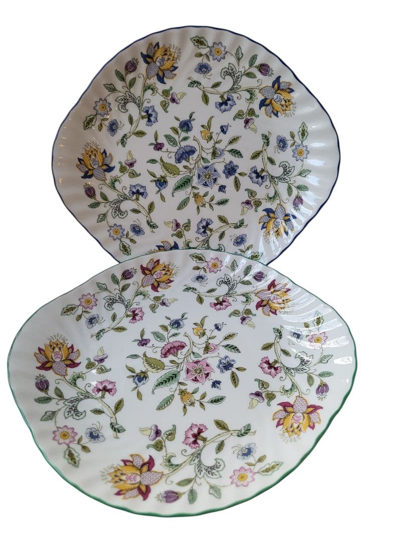 ミントン Minton ハドンホール ブルー　グリーン　２７ｃｍ ユ 2枚