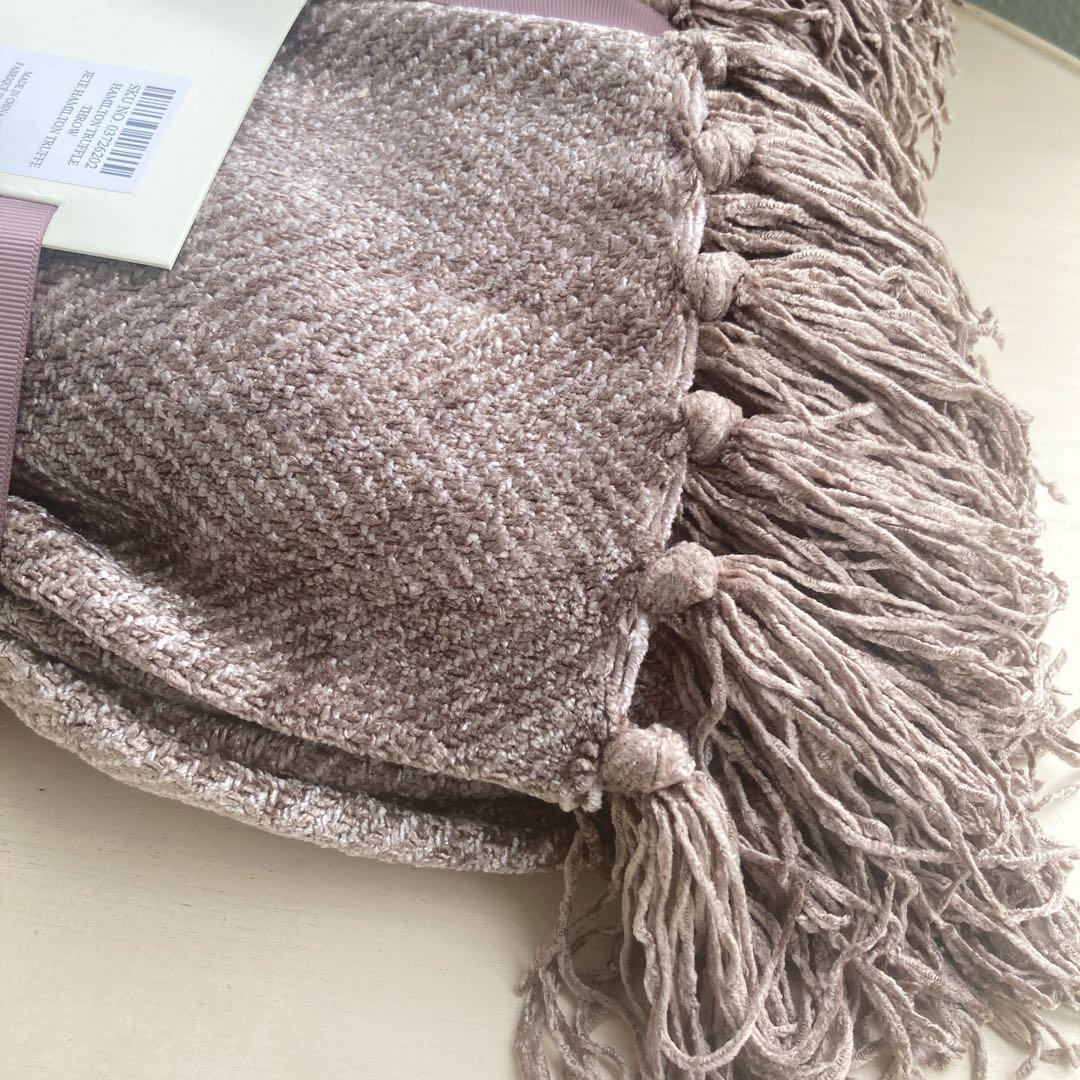 UK輸入　ローラアシュレイ　ハミルトンスローブランケット　新品