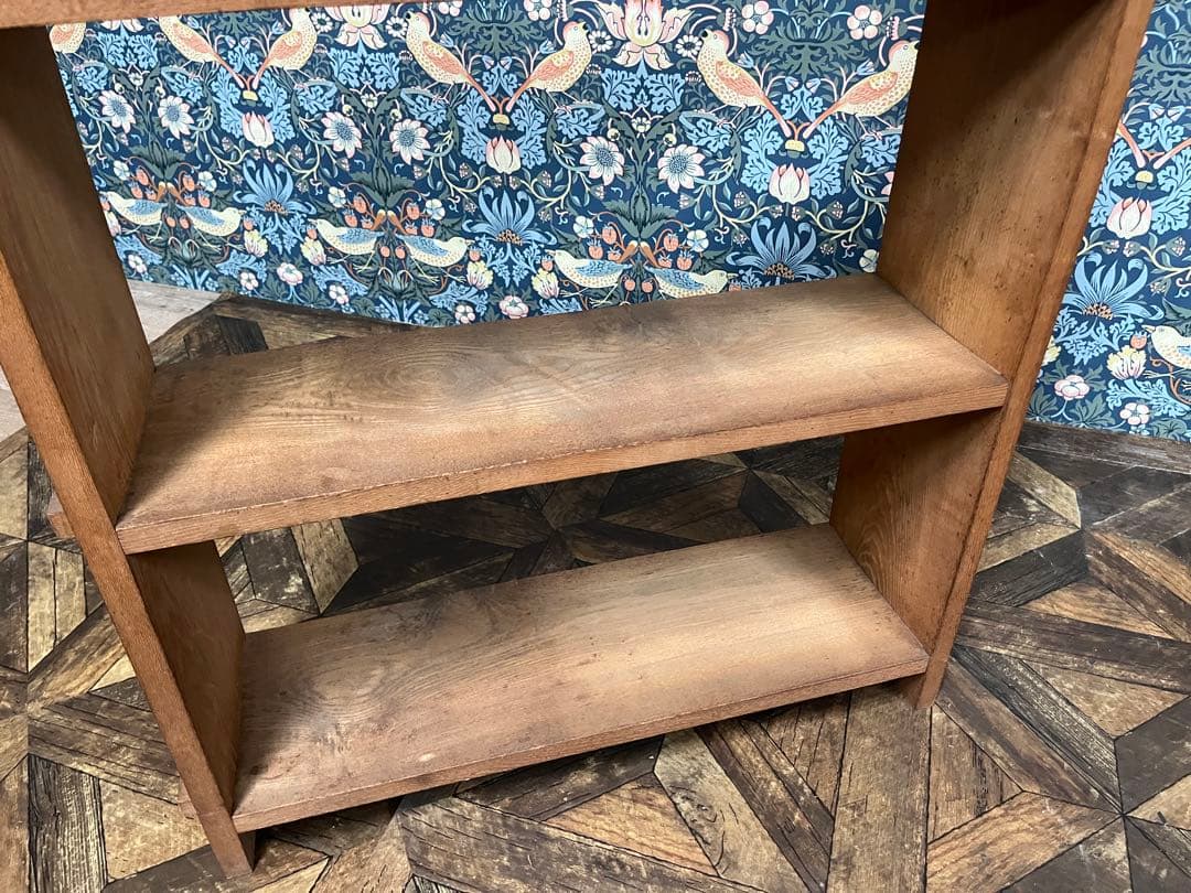 シェルフ 木製 当時物 楔棚 インテリア 棚 昭和レトロ 本棚