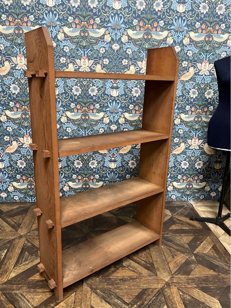 シェルフ 木製 当時物 楔棚 インテリア 棚 昭和レトロ 本棚