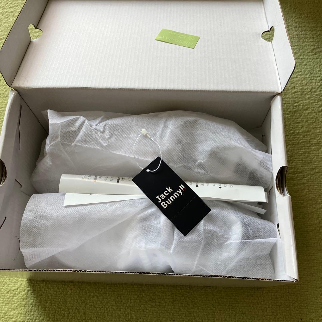 ◆ジャックバニー スパイクレスシューズ ブラック／ホワイト　23cm