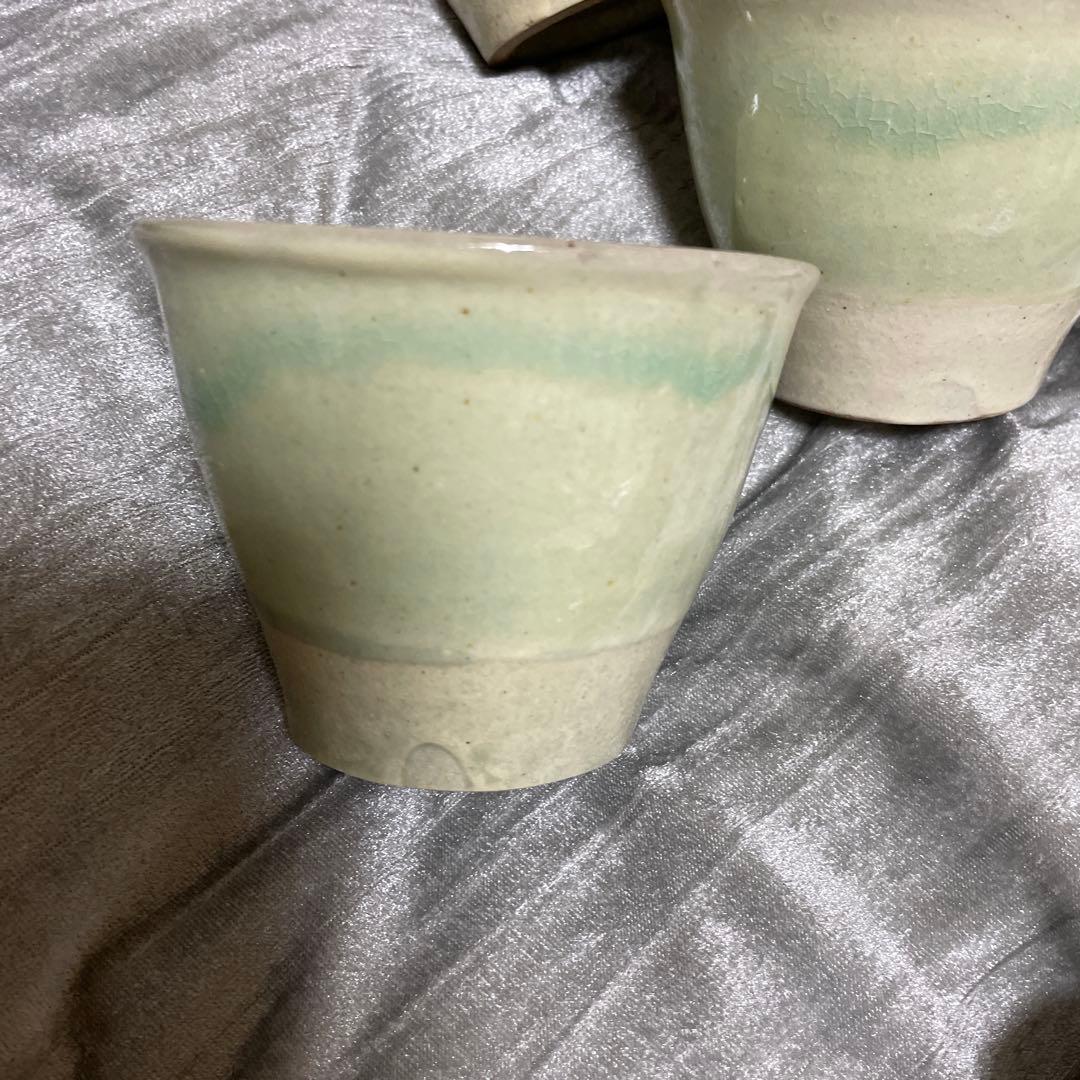 やちむん　皿　コーヒーカップ　フリーカップ　９点セット　瀬底島