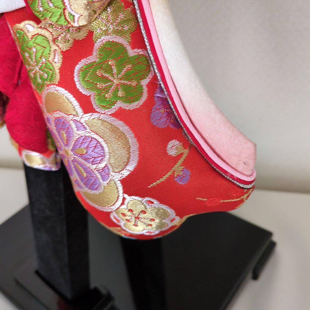 伝統的羽子板 　金襴　タイトル【汐汲】スタンド付