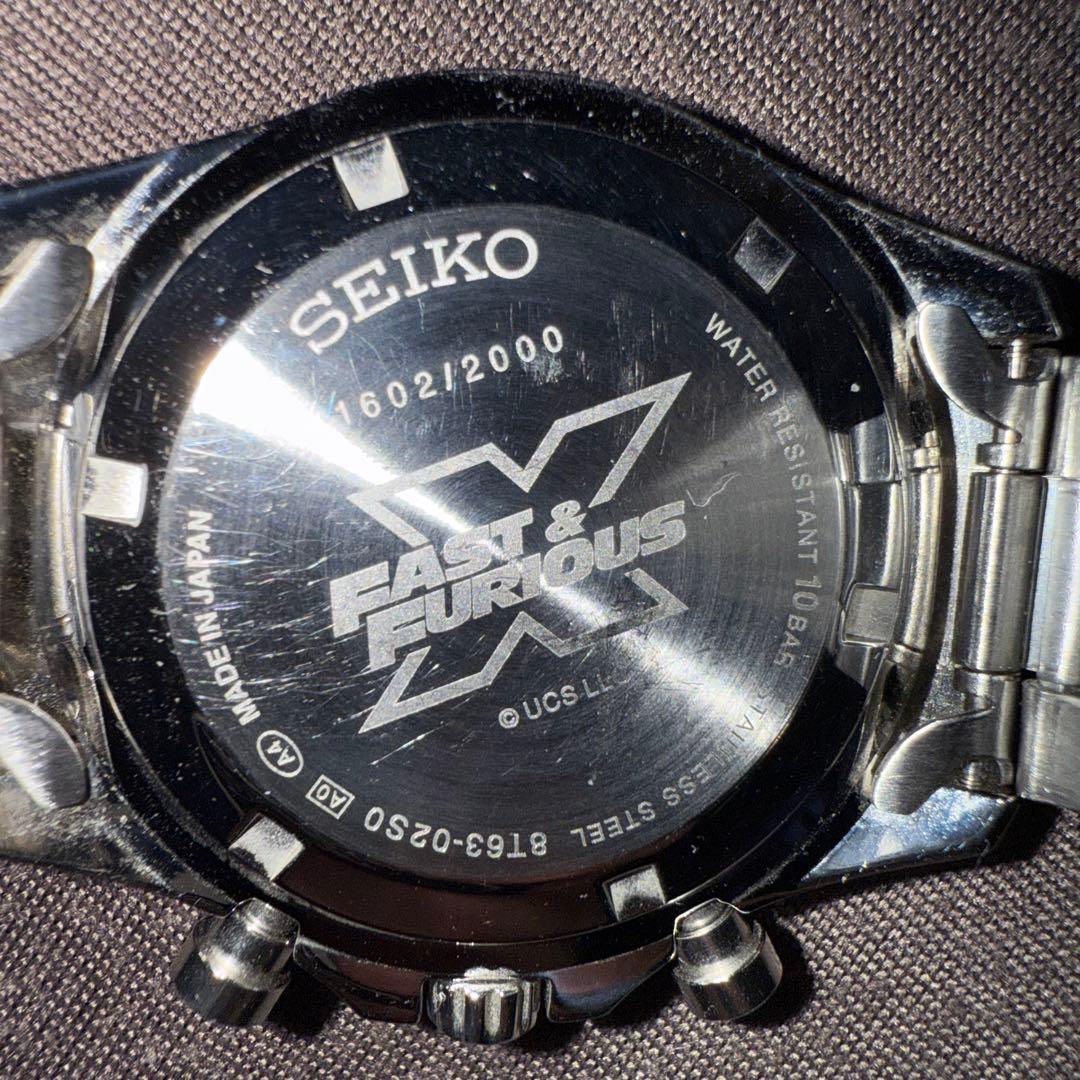 （限定品）セイコー ワイルド・スピード／ファイヤーブースト コラボウオッチ