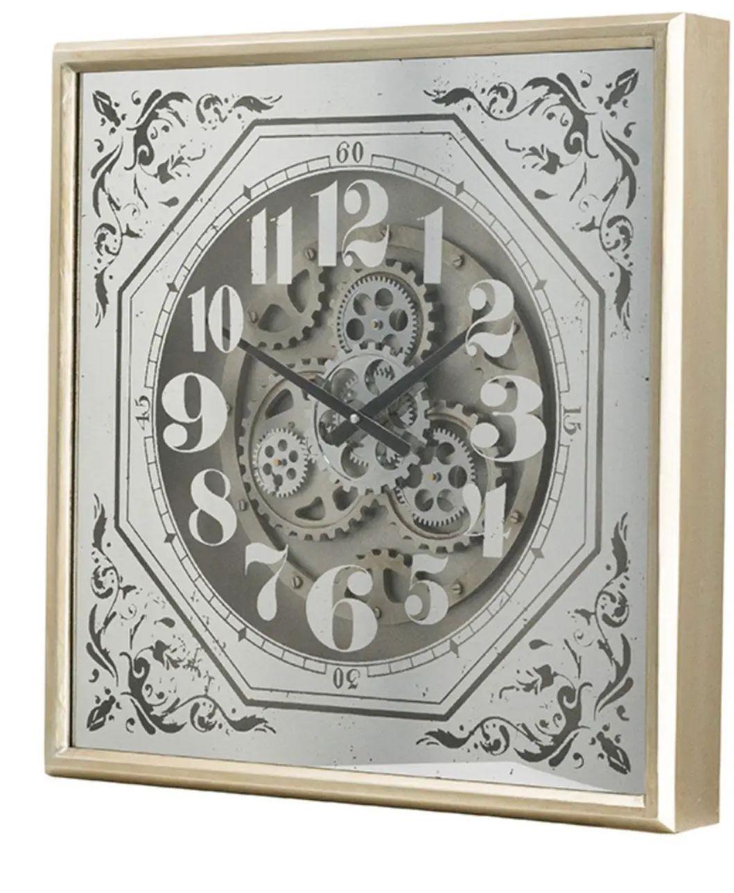 豪華スケルトン掛け時計