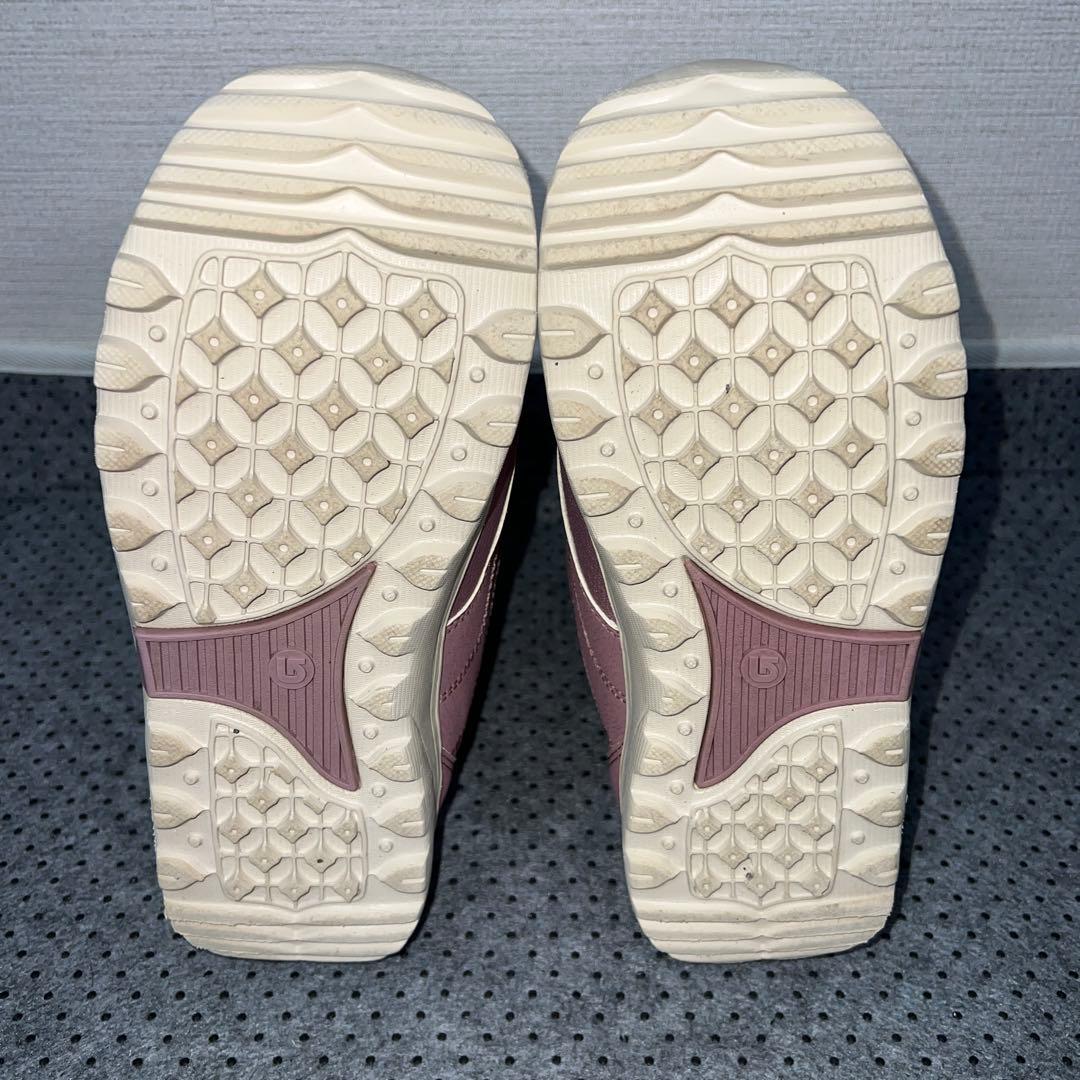 7-8回使用 24.5cm BURTON MINT BOAピンクブーツ