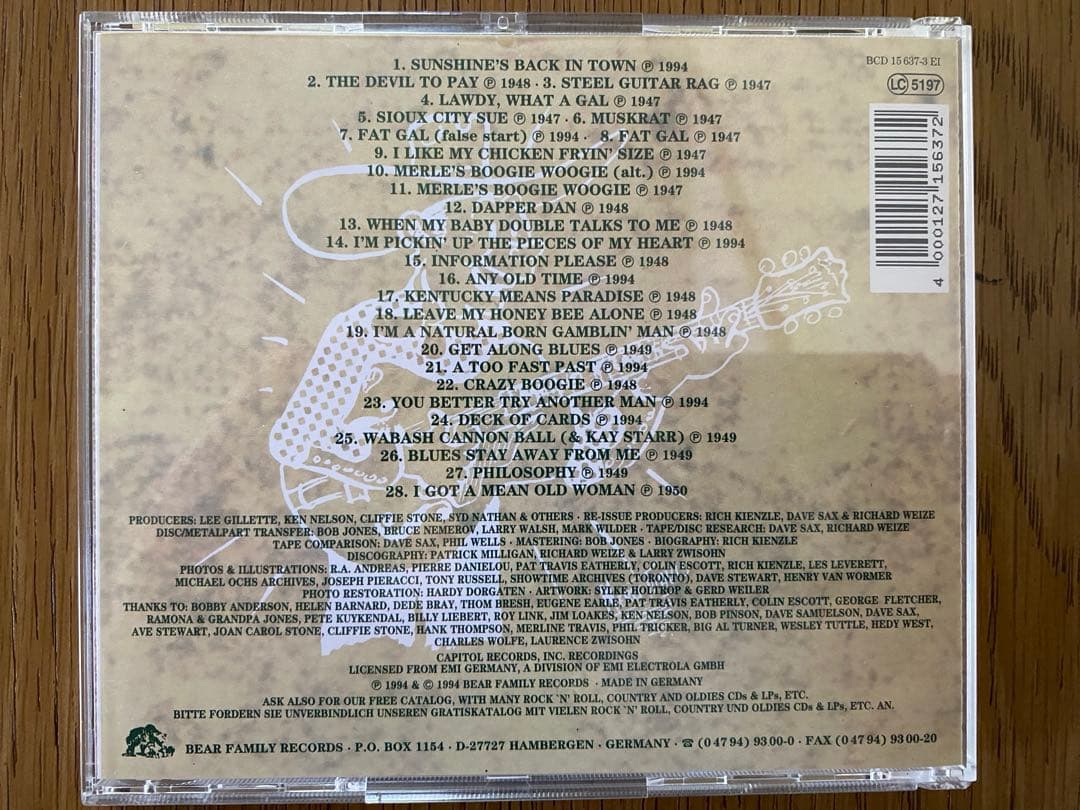 Merle Travis ５枚組CDボックス　豪華ブックレット付き