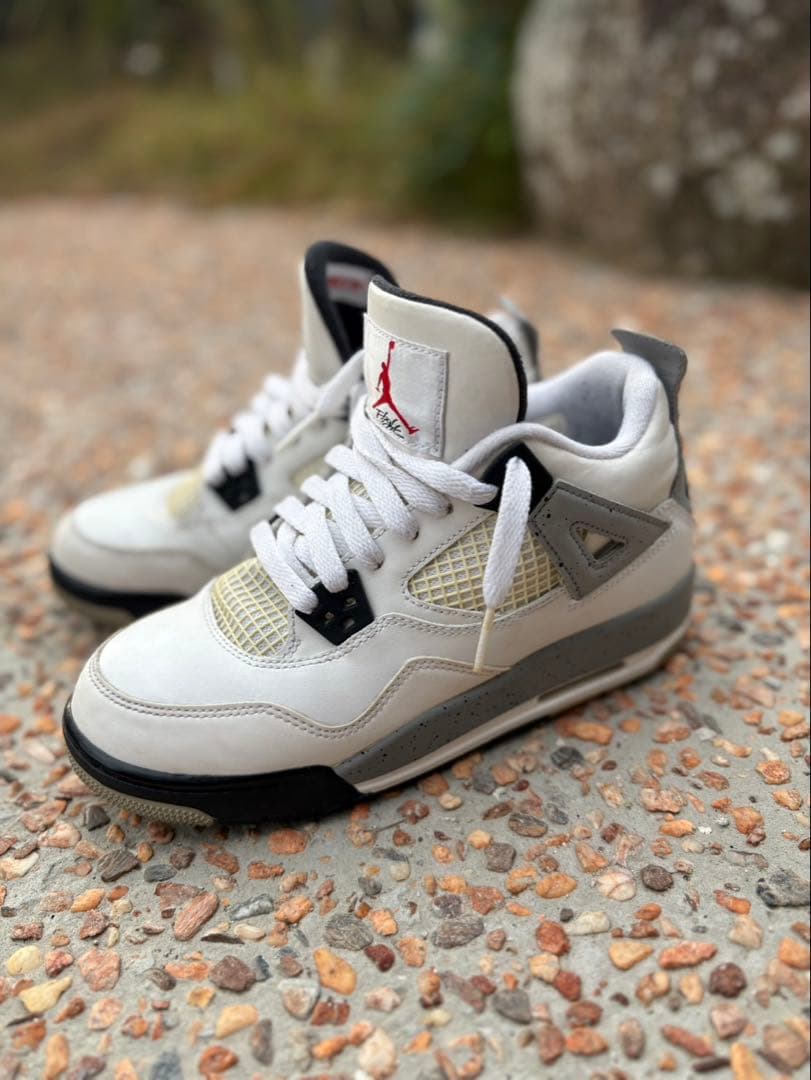 Air Jordan 4 ホワイト/グレー/ブラック