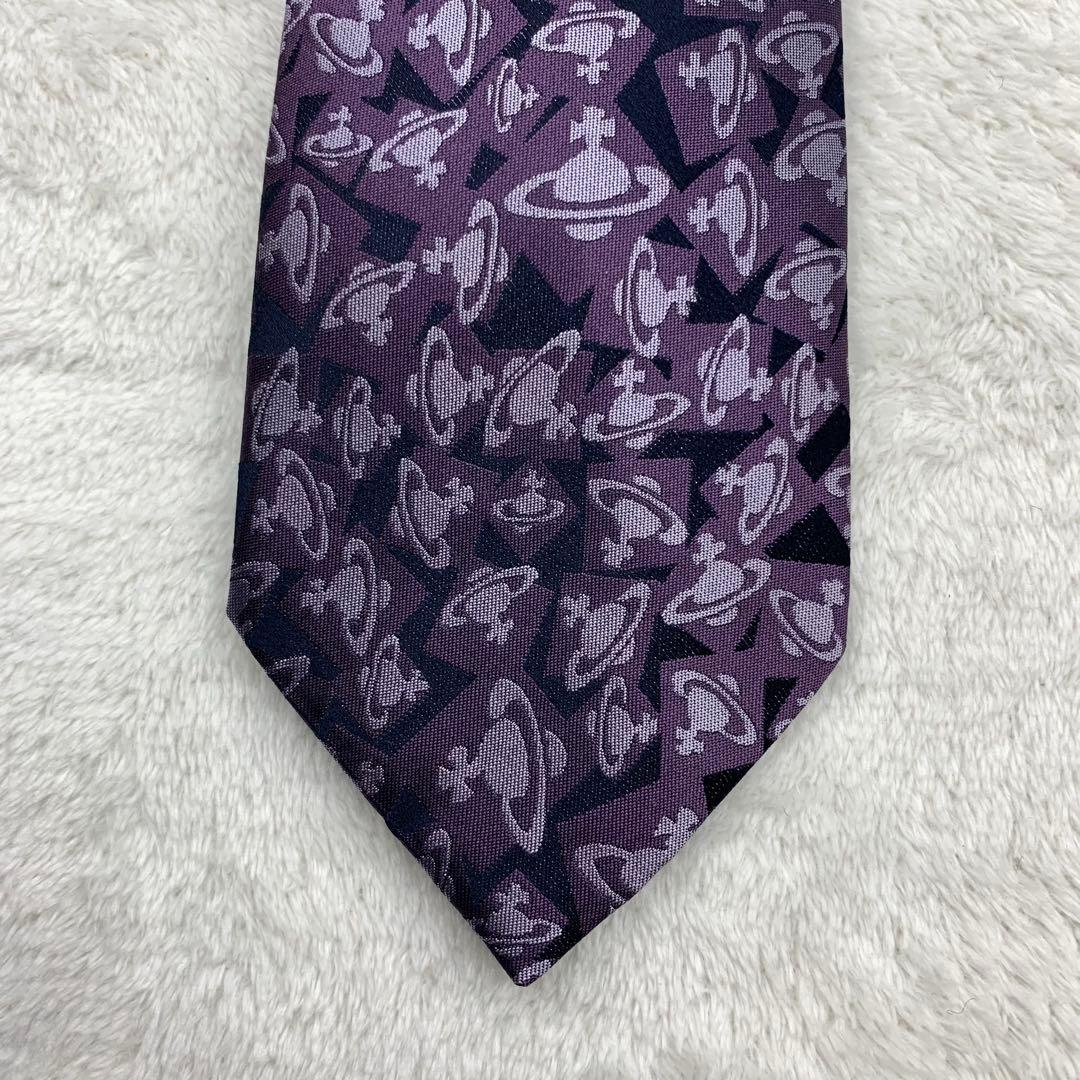 vivienne westwood ヴィヴィアン　ネクタイ　オーブ　パープル　紫