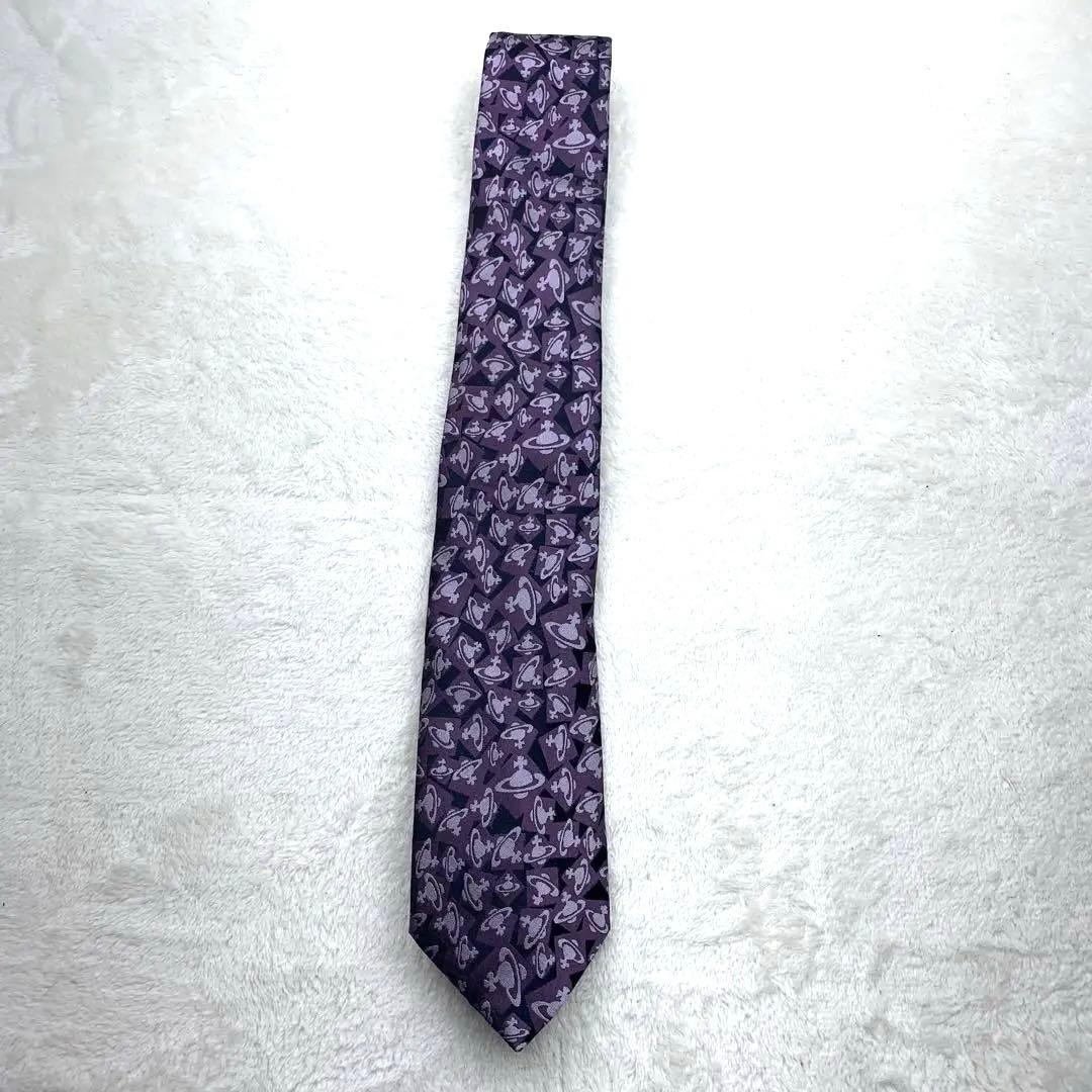 vivienne westwood ヴィヴィアン　ネクタイ　オーブ　パープル　紫