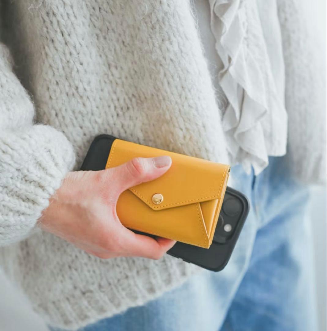 新品 北欧暮らしの道具店 手のひらサイズ 本革財布