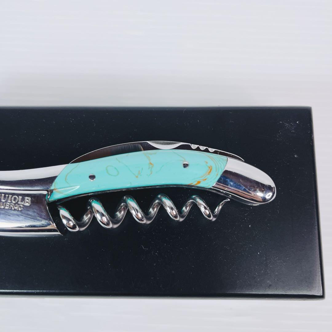 美品 LAGUIOLE ラギオール　アン　オブラック　ターコイズ　ソムリエナイフ