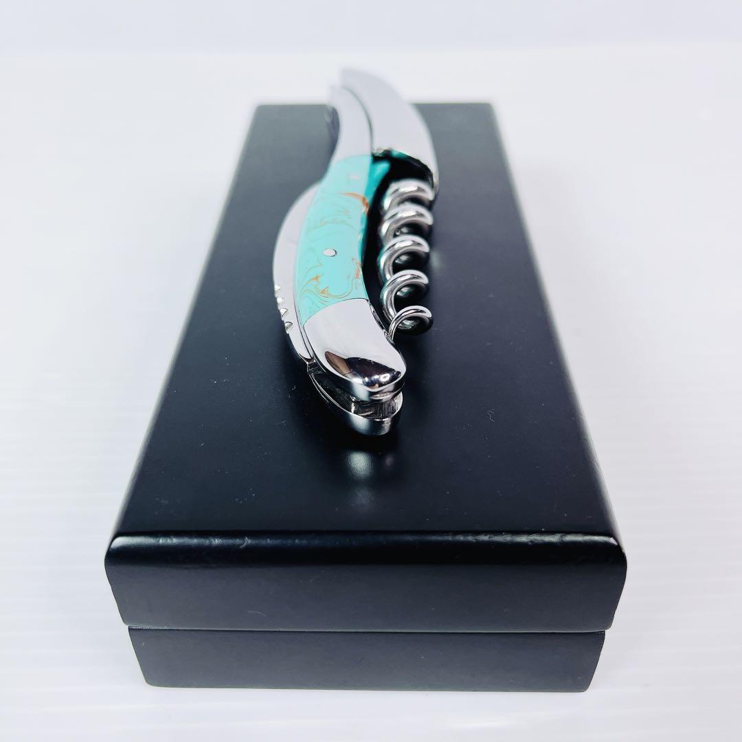 美品 LAGUIOLE ラギオール　アン　オブラック　ターコイズ　ソムリエナイフ