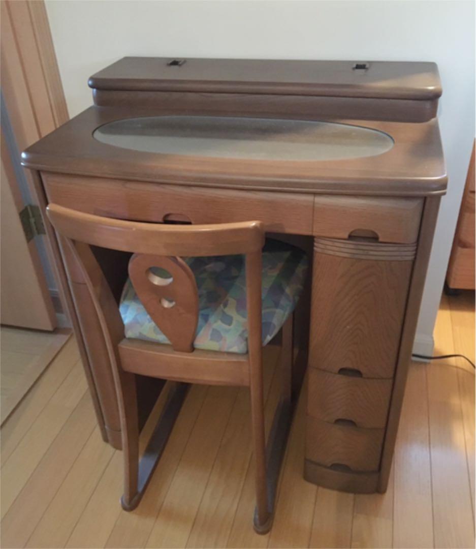 ドレッサー 鏡台 大塚化学 昭和レトロ 昭和家具 アンティーク イスは別売り