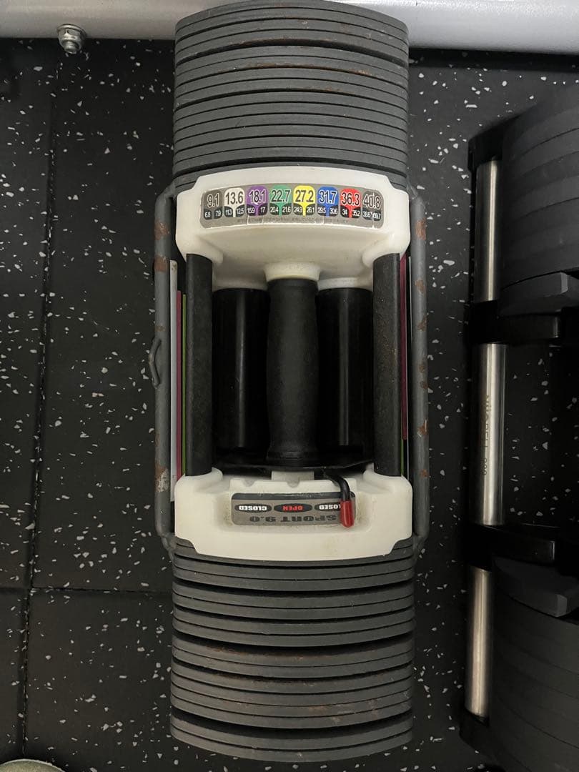 TOP FILM sport 9.0 可変式ダンベル 40kg トレーニング①