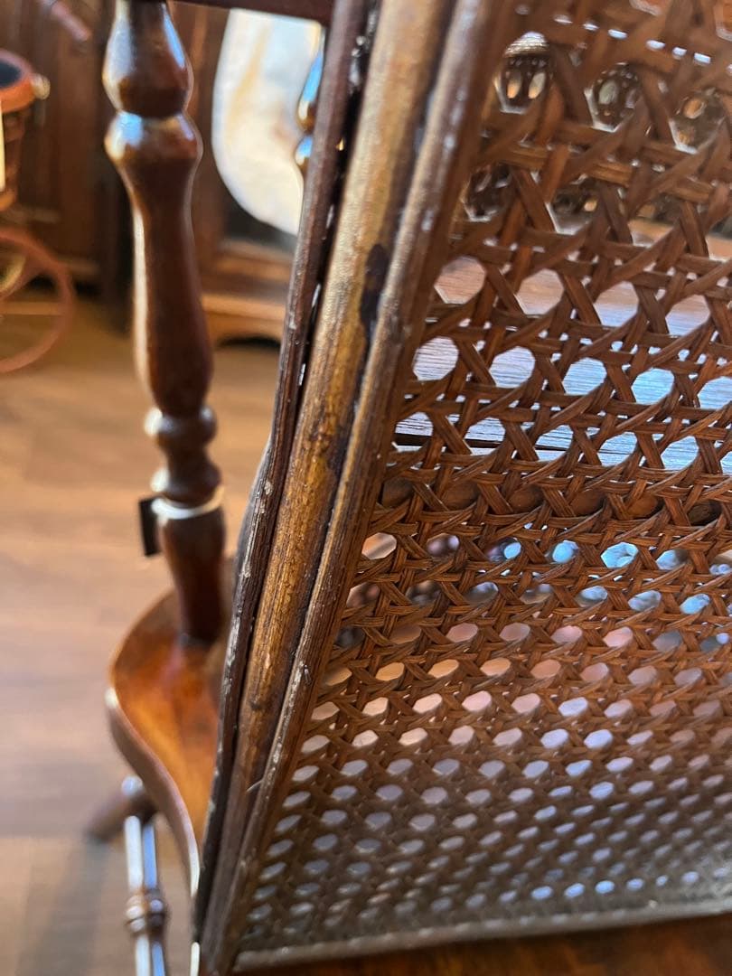 レトロな３段カゴ　壁掛け　60㌢✖️35㌢