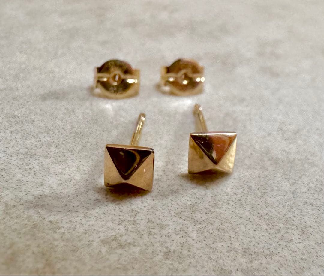 ete ピアス スタッズ k18 925 イエローゴールド エテ