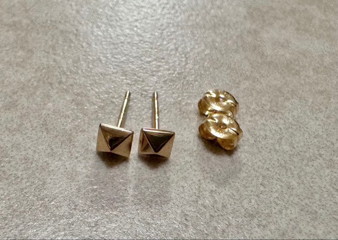 ete ピアス スタッズ k18 925 イエローゴールド エテ