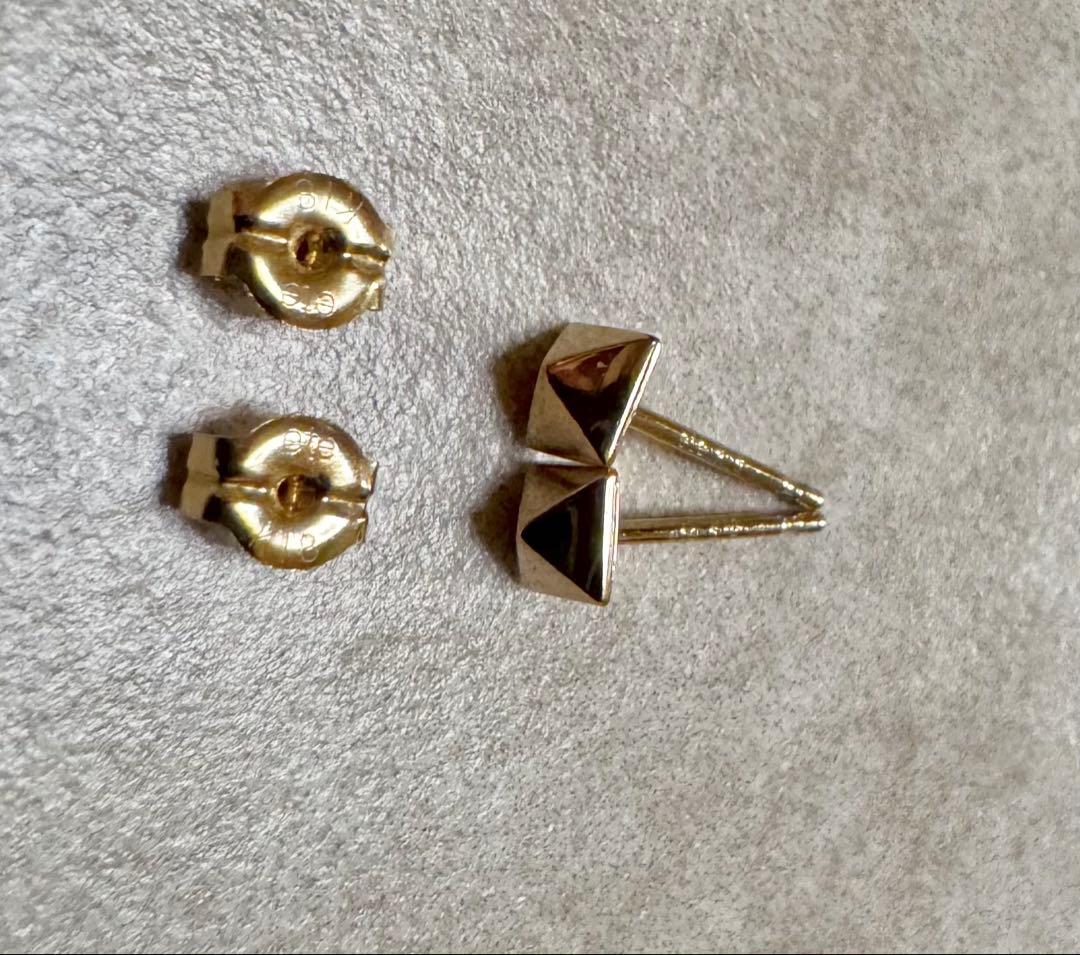 ete ピアス スタッズ k18 925 イエローゴールド エテ